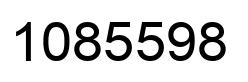 Number 1085598 black image