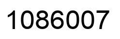 Number 1086007 black image