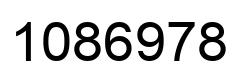 Number 1086978 black image