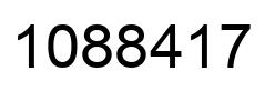 Number 1088417 black image