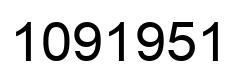 Number 1091951 black image