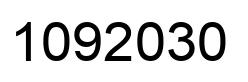 Number 1092030 black image