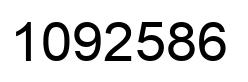 Number 1092586 black image