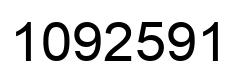 Number 1092591 black image