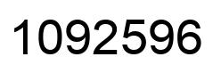 Number 1092596 black image