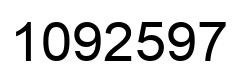 Number 1092597 black image