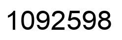 Number 1092598 black image