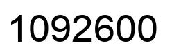 Number 1092600 black image