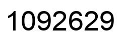 Number 1092629 black image