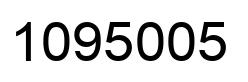 Number 1095005 black image
