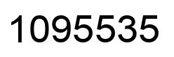 Number 1095535 black image