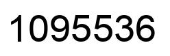 Number 1095536 black image