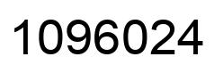 Number 1096024 black image