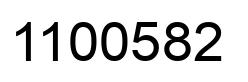 Number 1100582 black image