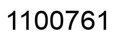 Number 1100761 black image