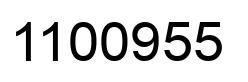 Number 1100955 black image