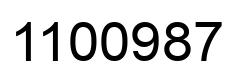 Number 1100987 black image