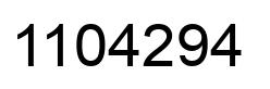 Número 1104294 imagen negro