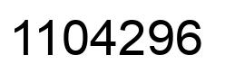 Número 1104296 imagen negro