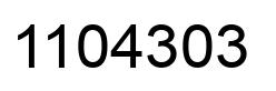 Número 1104303 imagen negro