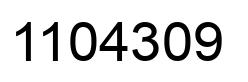 Número 1104309 imagen negro