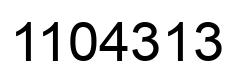 Número 1104313 imagen negro