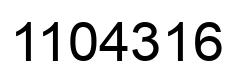 Número 1104316 imagen negro