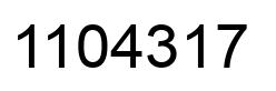 Número 1104317 imagen negro
