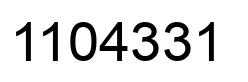 Número 1104331 imagen negro