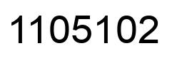 Number 1105102 black image
