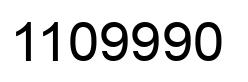Number 1109990 black image