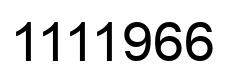 Número 1111966 imagen negro