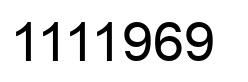 Número 1111969 imagen negro