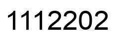 Number 1112202 black image