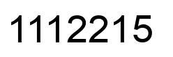 Número 1112215 imagen negro