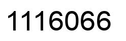 Number 1116066 black image