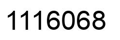Number 1116068 black image