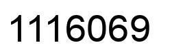 Number 1116069 black image