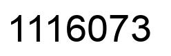 Number 1116073 black image