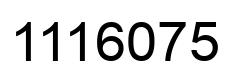 Number 1116075 black image