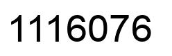 Number 1116076 black image