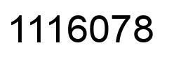 Number 1116078 black image