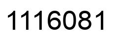 Number 1116081 black image