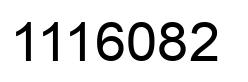 Number 1116082 black image