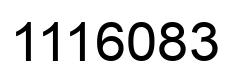Number 1116083 black image