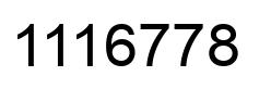 Número 1116778 imagen negro