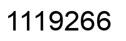 Number 1119266 black image