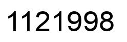 Número 1121998 imagen negro