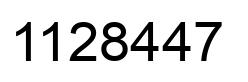 Número 1128447 imagen negro