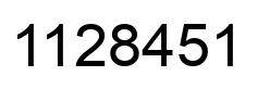 Número 1128451 imagen negro